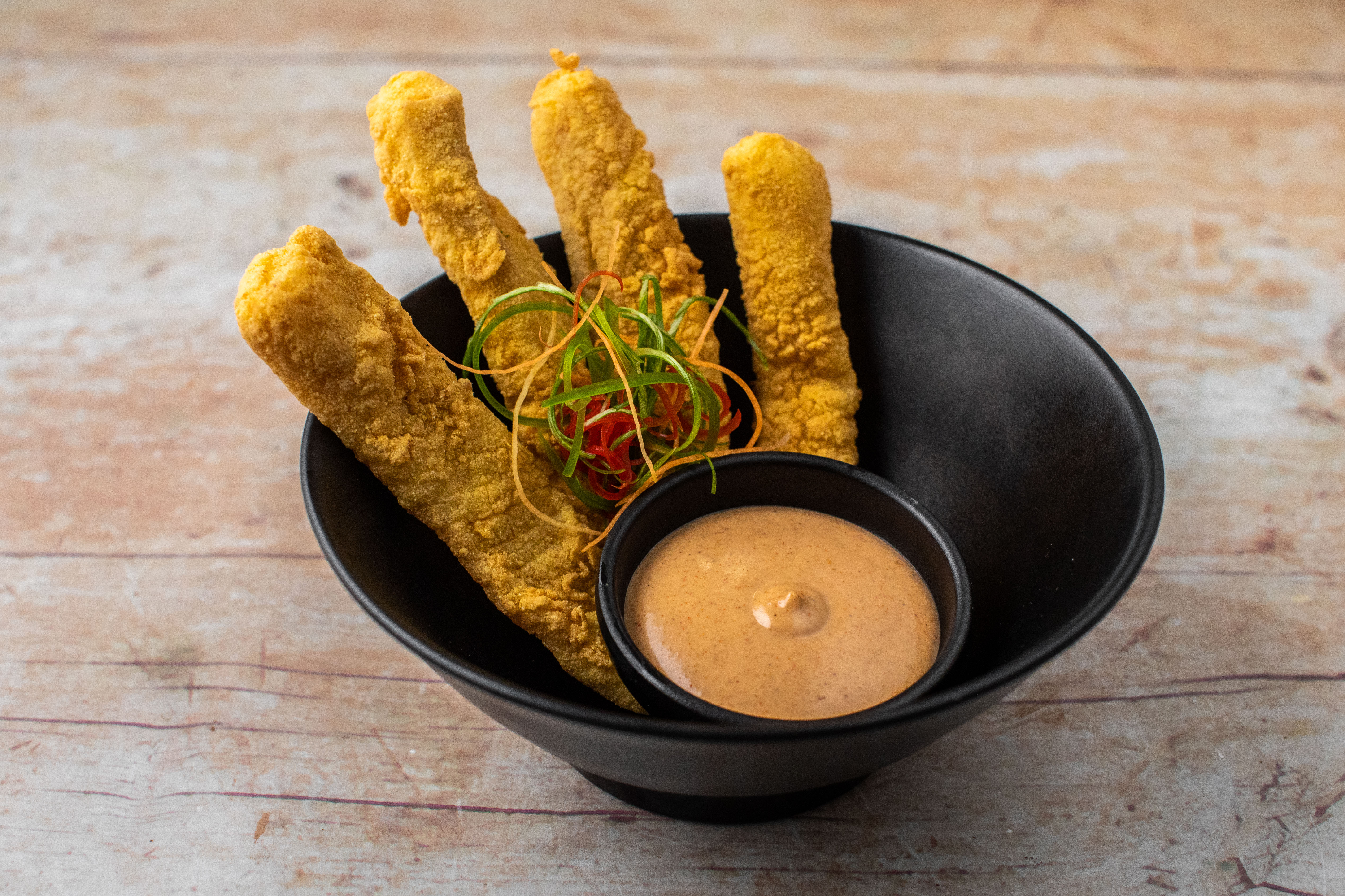 Food Restaurants in Zagreb Curry Bowl Fried Fish strips